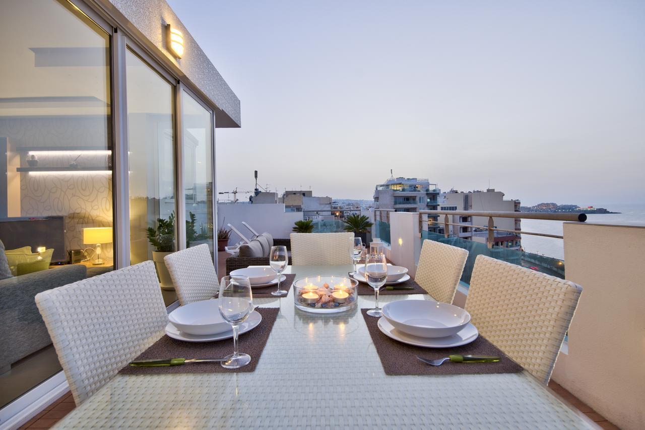 Magnificent Seafront 2-Bedroom Sliema Penthouse Exteriör bild
